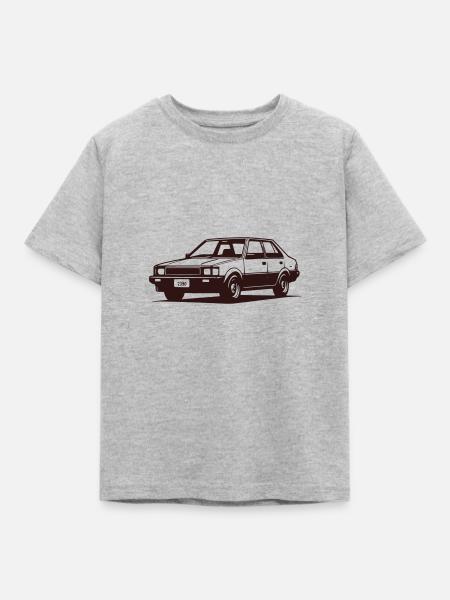 Retro-Auto - Kinder T-Shirt - Grau meliert