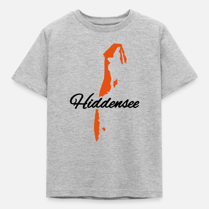 Hiddensee - Kinder T-Shirt - Grau meliert
