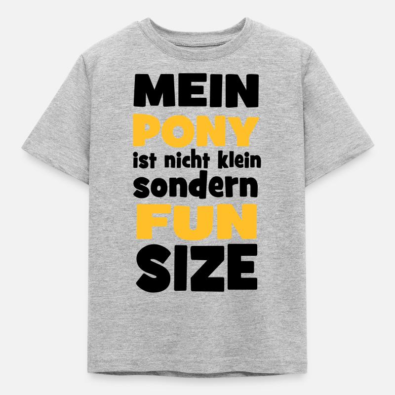 Pony - Kinder T-Shirt - Grau meliert