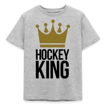 hockey - Kinder T-Shirt - Grau meliert - Vorne - AI Model Kid Male (0cm)