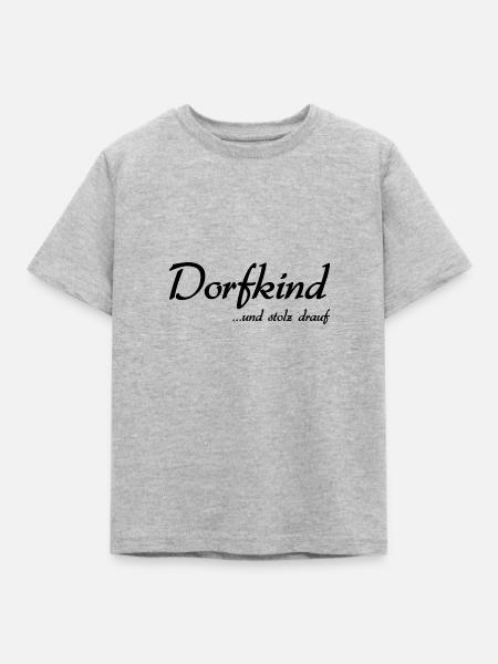 Dorfkind - Kinder T-Shirt - Grau meliert