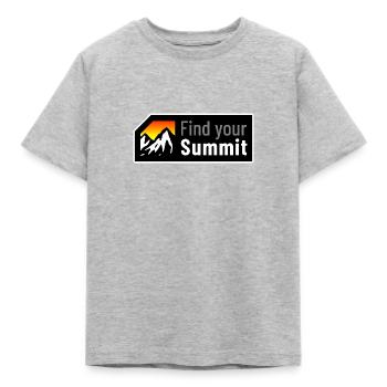 Trouvez votre sommet - T-shirt Enfant - gris chiné - Devant - AI Model Kid Male (0cm)