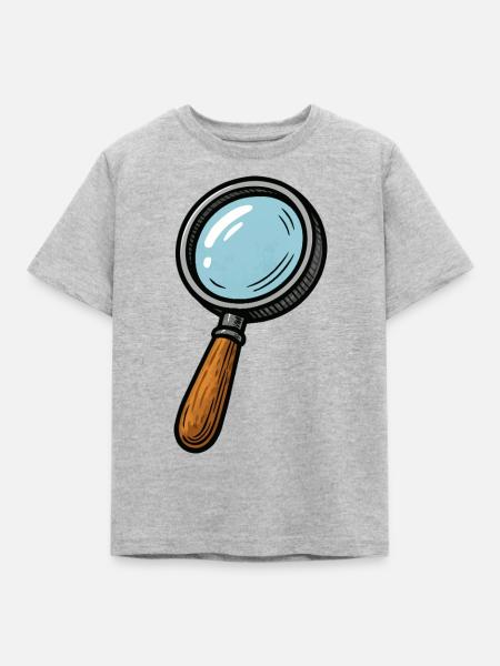 lupe - Kinder T-Shirt - Grau meliert