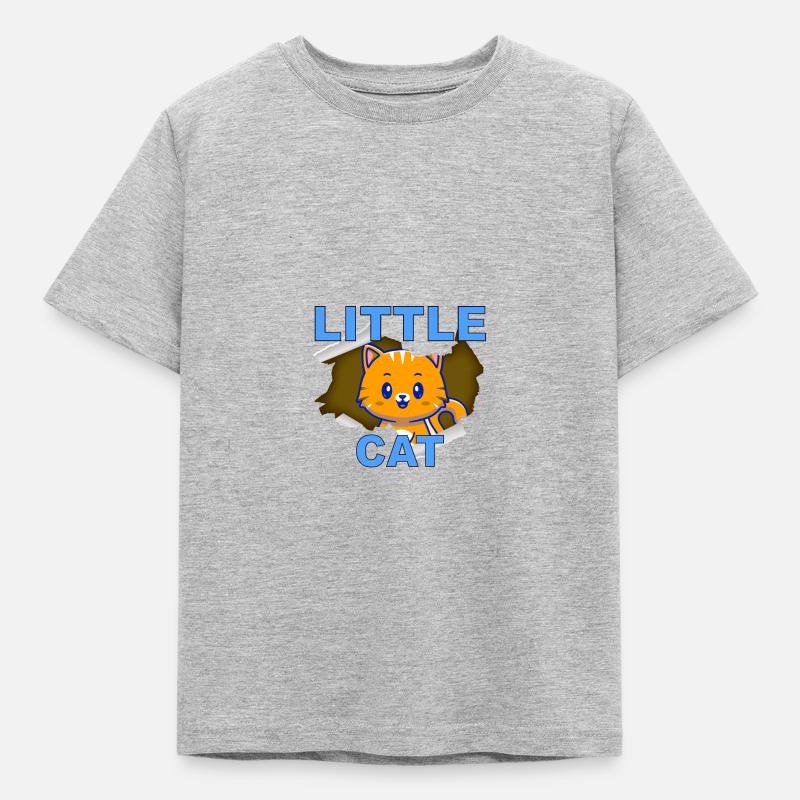 KÄTZCHEN - Kinder T-Shirt - Grau meliert