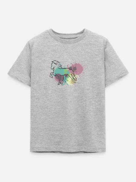 Pastell Tölter - Kinder T-Shirt - Grau meliert