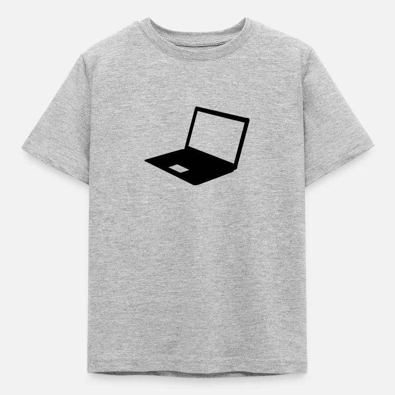 Computer - Kids' T-Shirt - heather grey