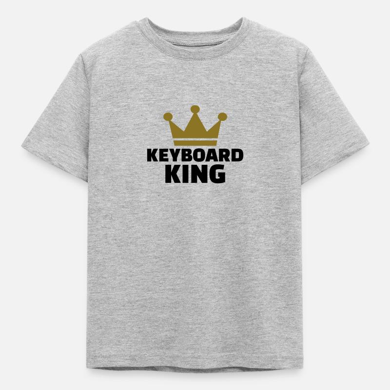 Keyboard - Kinder T-Shirt - Grau meliert