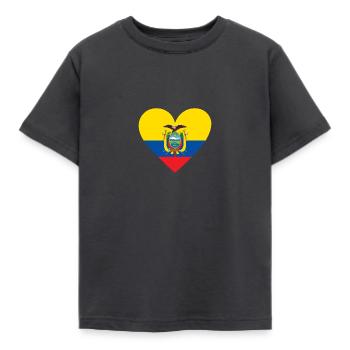 Équateur Cœur - T-shirt Enfant - charbon - Devant - AI Model Kid Female (0cm)