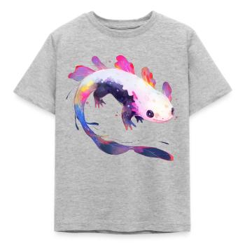 Axolotl - T-shirt Enfant - gris chiné - Devant - AI Model Kid Male (0cm)