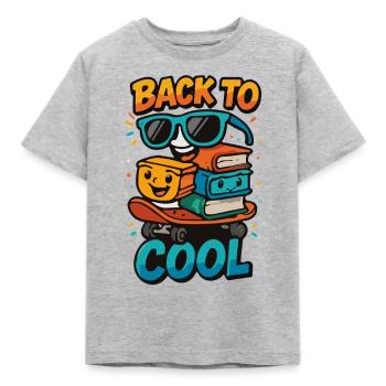 School, primary school, start of school, daycare - Kids' T-Shirt - heather grey - Front - AI Model Kid Male (0cm)