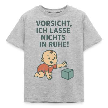 Cool, cute baby design for all kids - Kids' T-Shirt - heather grey - Front - AI Model Kid Male (0cm)