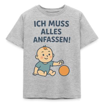 Cool, cute baby design for all kids - Kids' T-Shirt - heather grey - Front - AI Model Kid Male (0cm)