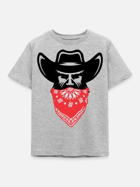bandit - Kinder T-Shirt - Grau meliert