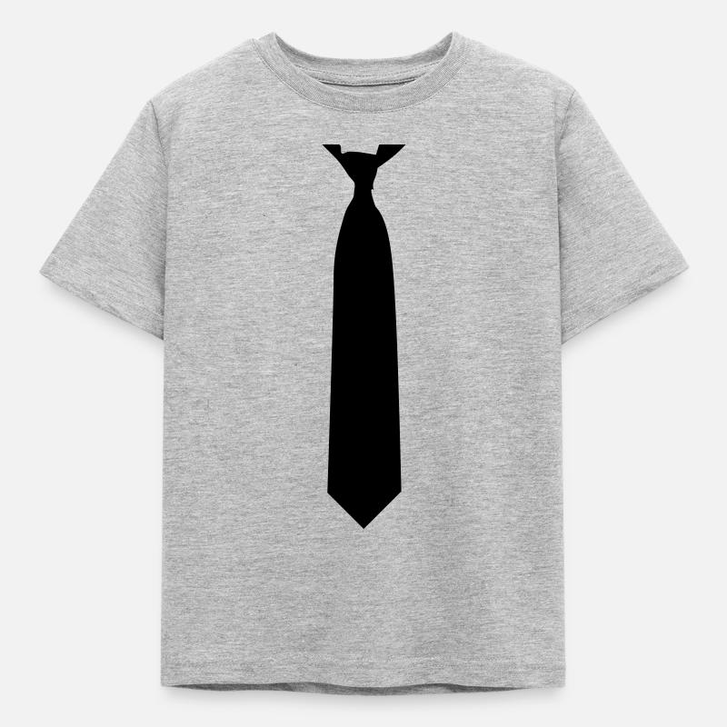 tie - Kinder T-Shirt - Grau meliert