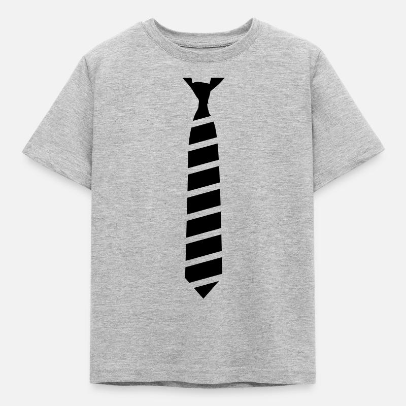 Cravate - T-shirt Enfant - gris chiné