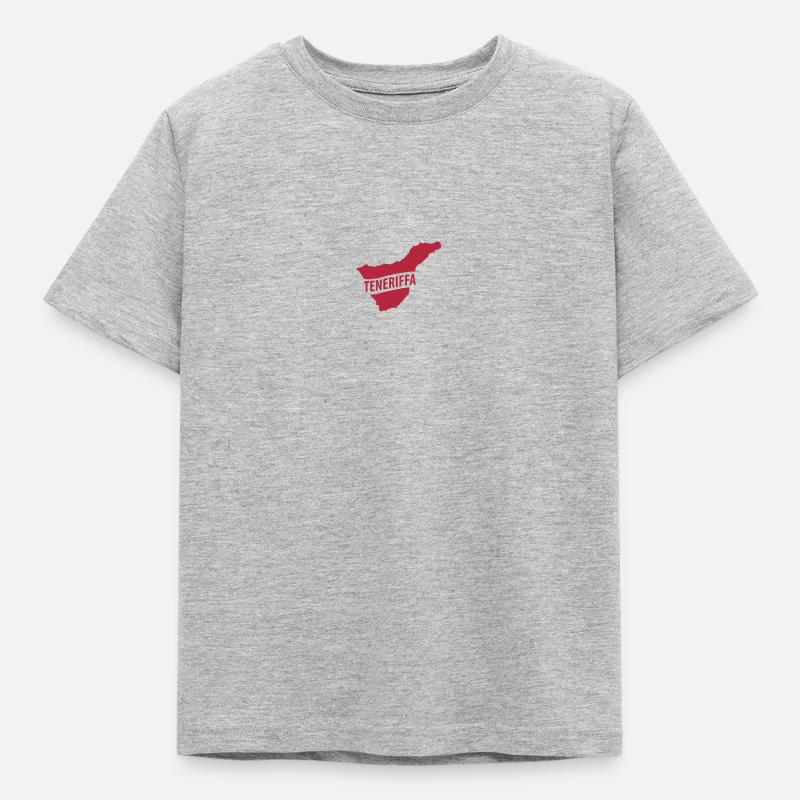 Teneriffa - Kinder T-Shirt - Grau meliert