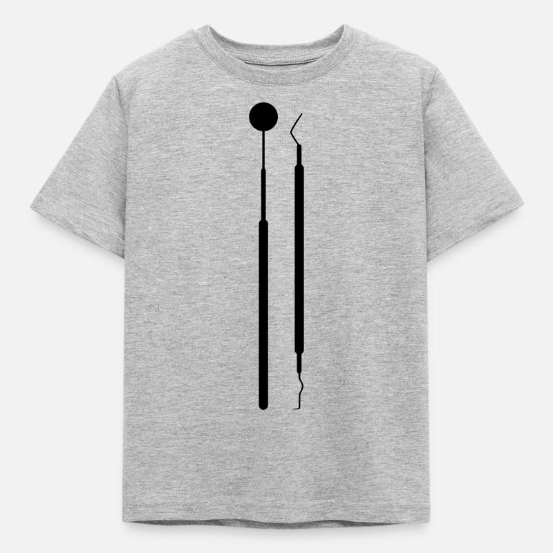 Zahnarzt - Kinder T-Shirt - Grau meliert
