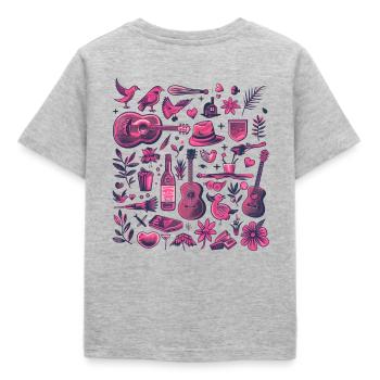 L’amour de la campagne - T-shirt Enfant - gris chiné - Dos - AI Model Kid Male (0cm)