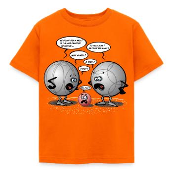 Discorde pétanque - T-shirt Enfant - orange - Devant - AI Model Kid Male (0cm)