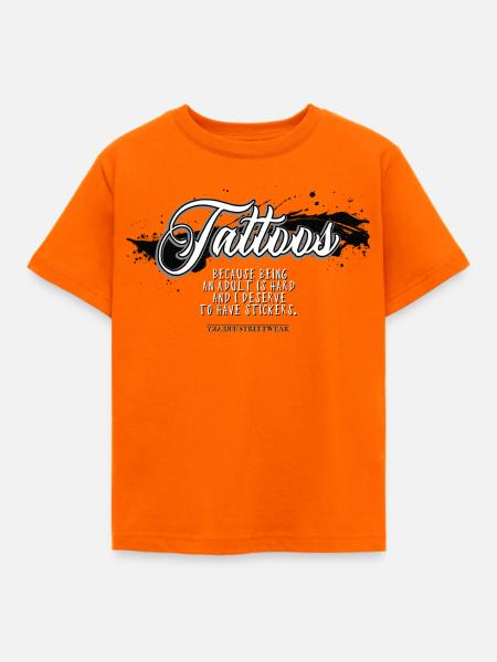 Tattoos - Kinder T-Shirt - Orange
