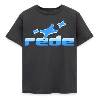 Frieden im Himmel: Flugzeug-Design - Kinder T-Shirt - Dunkelgrau - Vorne - AI Model Kid Female (0cm)
