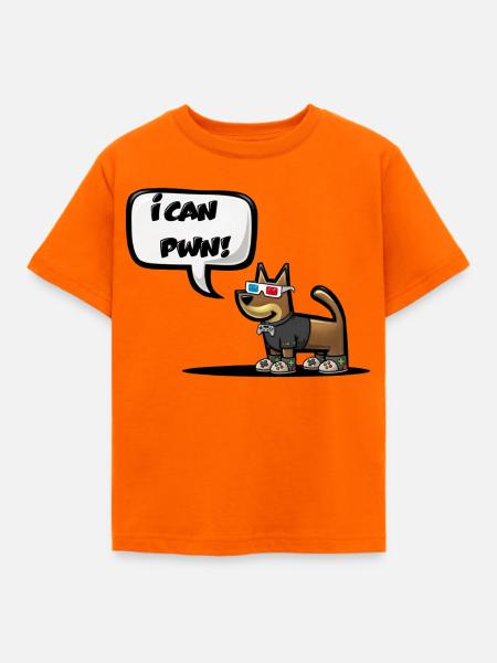 ICH KANN PWN! - Kinder T-Shirt - Orange