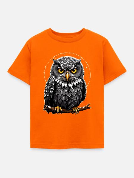 Kleiner wilder Waldkautz - Kinder T-Shirt - Orange