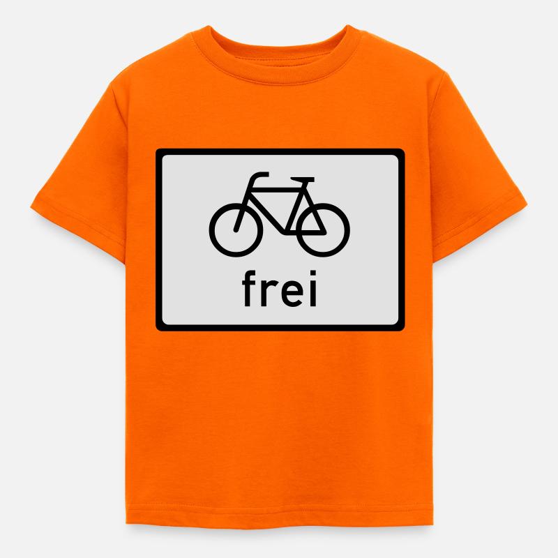Bicycle free - Kids' T-Shirt - orange