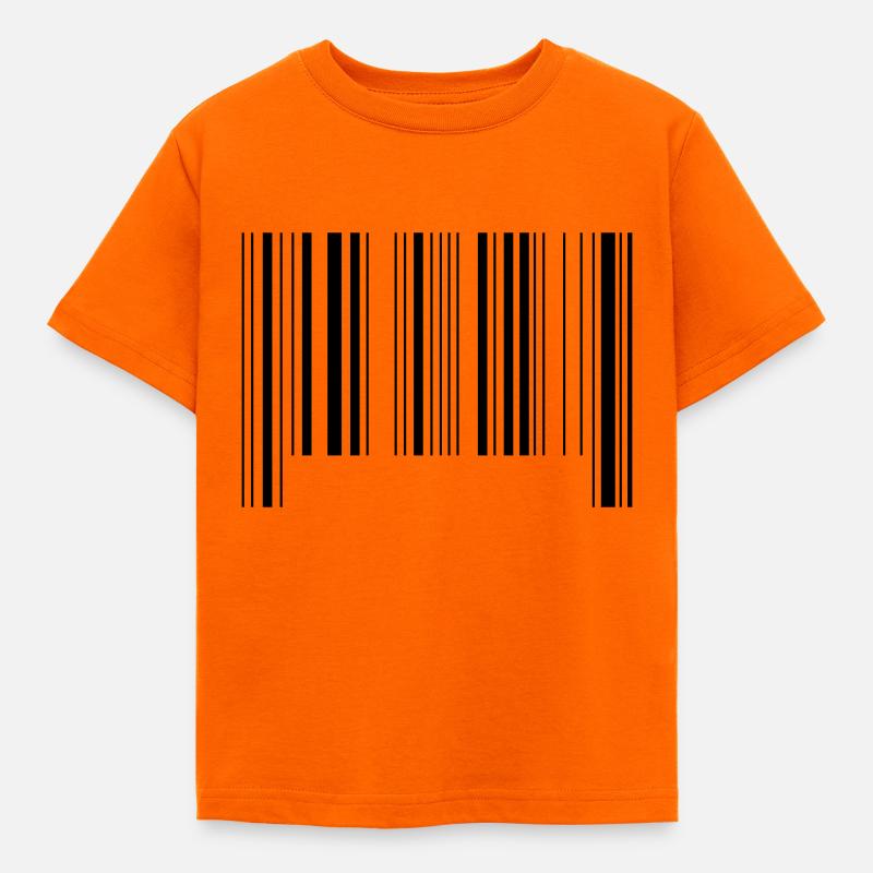 barcode - Kinder T-Shirt - Orange