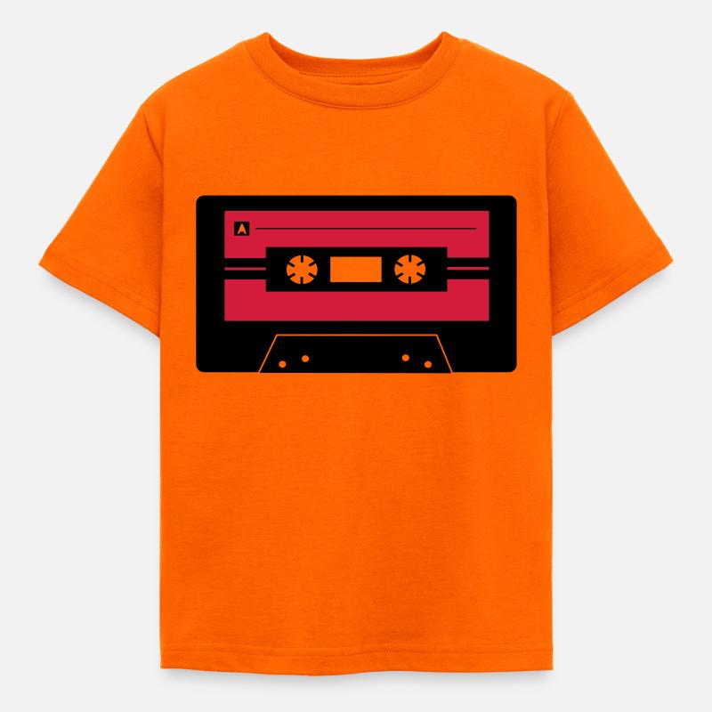 Kassette_farbe - Kinder T-Shirt - Orange