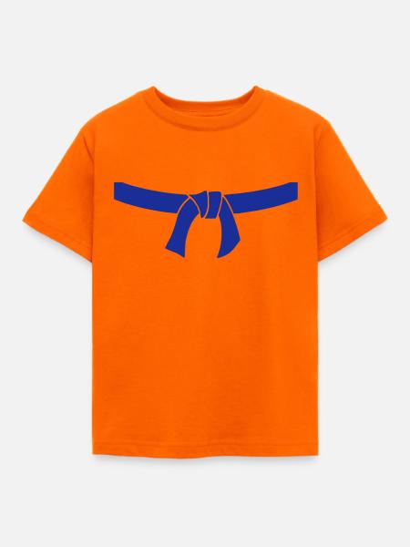 Gürtel Kampfsport - Kinder T-Shirt - Orange