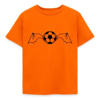 ball_bat_wings_1_color - Kids' T-Shirt - orange - Front - AI Model Kid Male (0cm)