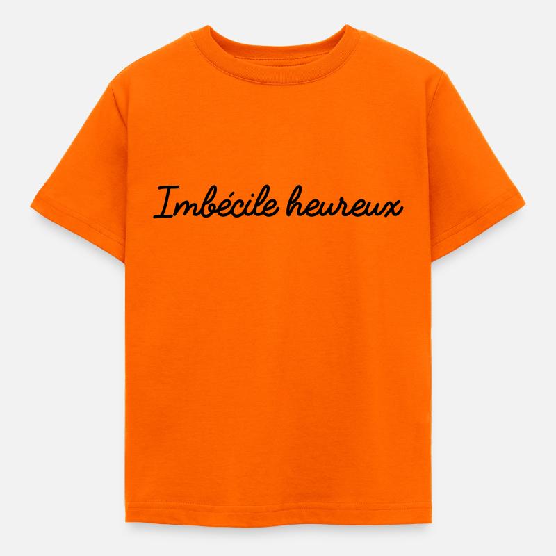 Imbécile heureux seul - T-shirt Enfant - orange
