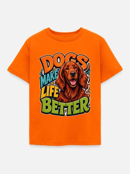 Irischer Zuspieler - Kinder T-Shirt - Orange