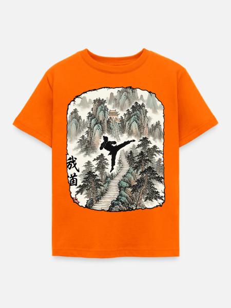 Kampfkunst Kampfsport - Kinder T-Shirt - Orange