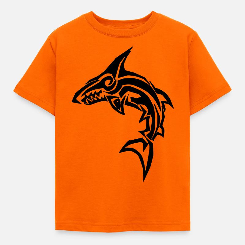 Requin tribal - T-shirt Enfant - orange