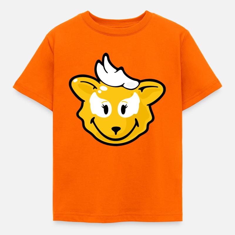 Smiley Fox - Kinder T-Shirt - Orange