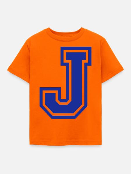 Buchstabe J - Kinder T-Shirt - Orange