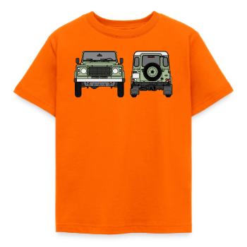 Defender - avant et arrière - T-shirt Enfant - orange - Devant - AI Model Kid Male (0cm)