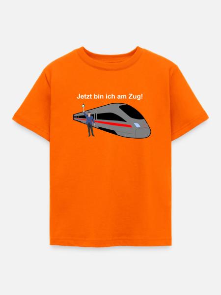 Jetzt bin ich am Zug! - Kinder T-Shirt - Orange