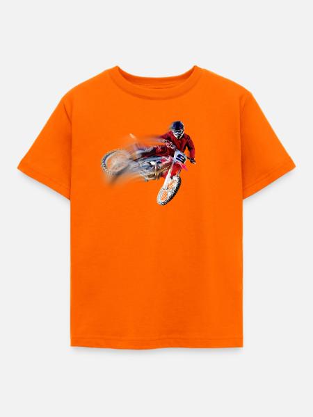 Motocross - Kinder T-Shirt - Orange