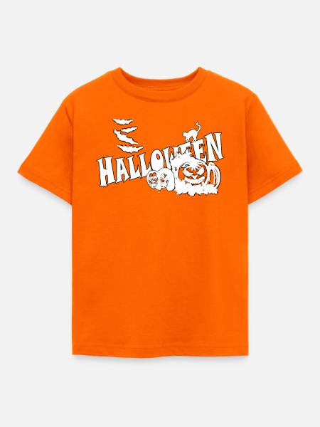HALLOWEEN - Kinder T-Shirt - Orange