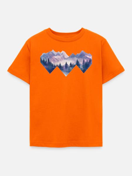 Berge Wandern - Kinder T-Shirt - Orange
