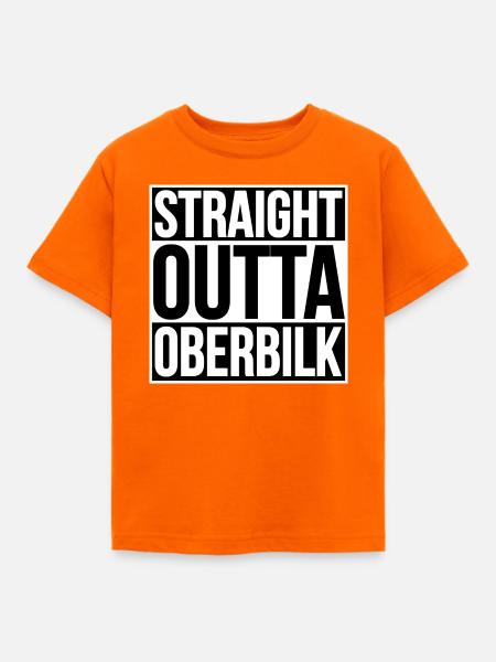Straight Outta Oberbilk - Kinder T-Shirt - Orange