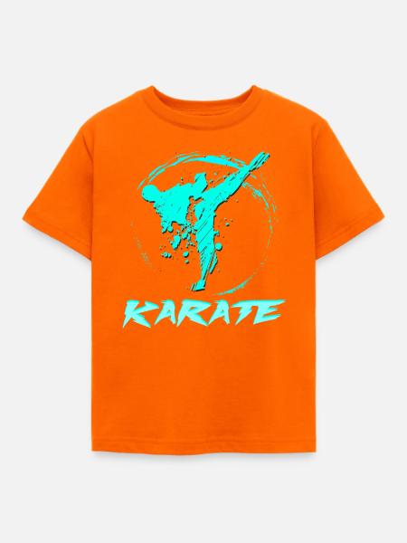 Karate - Kinder T-Shirt - Orange