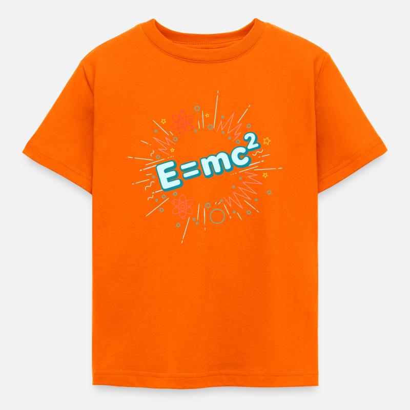 E=mc2 Explosion scientifique - T-shirt Enfant - orange