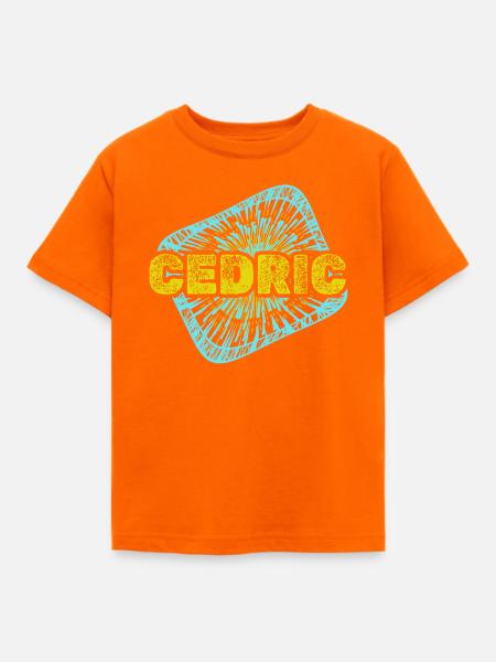Cedric als Freizeit - Kinder T-Shirt - Orange