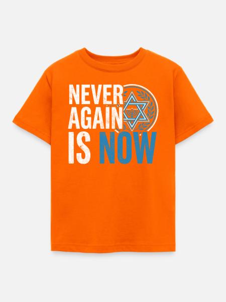 HolocaustGedenken mit Davidstern - Kinder T-Shirt - Orange