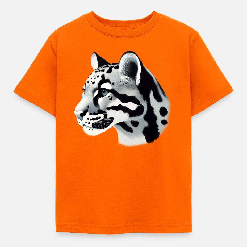 Clouded leopard - Kids' T-Shirt - orange