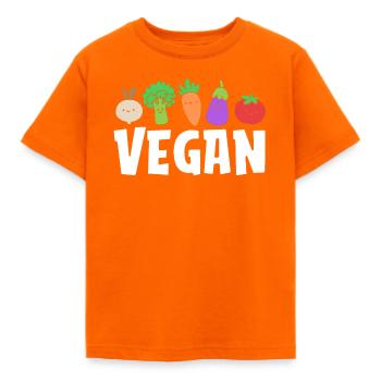 Diététicien Diet Vegan - T-shirt Enfant - orange - Devant - AI Model Kid Male (0cm)